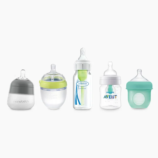 10 baby bottles for breastfed babies including glass silicone and anti-colic options